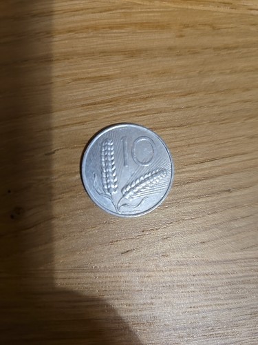 Moneta lire spighe del - lire, "spighe"