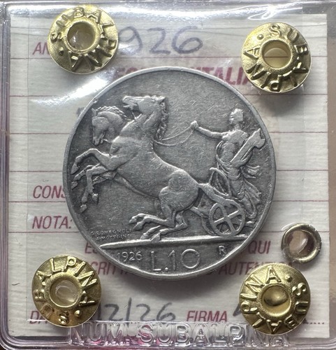 Moneta regno italia 10 - italia, lire