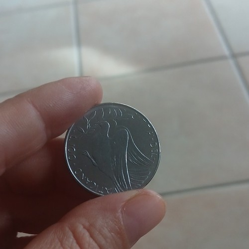 Moneta lire italia spiga - moneta,