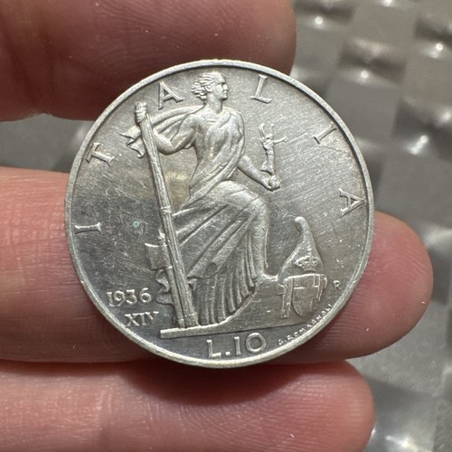 Moneta lire 1936 impero - 10,