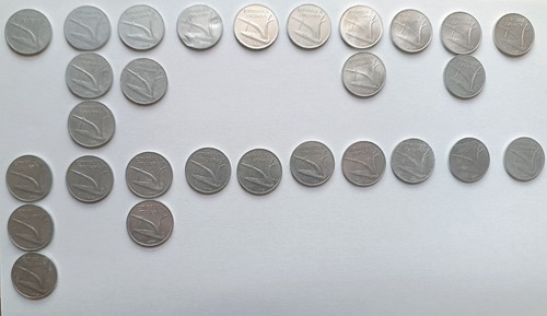 Lotto monete 10 lire - lotto, 28