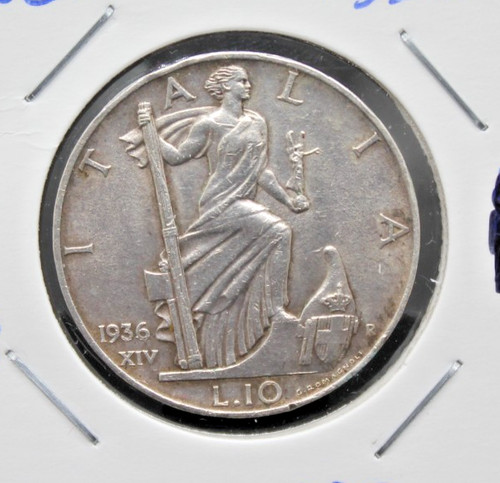 Moneta 1936 italia regno - moneta,