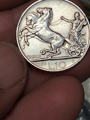 Lire 1930 biga regno - lire,