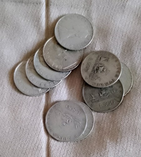 Argento lotto monete - argento, italia