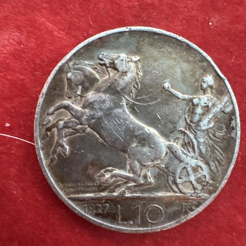 Moneta argento 10 lire - argento,