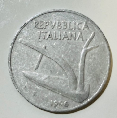 Moneta vissuta lire 1956 - moneta,