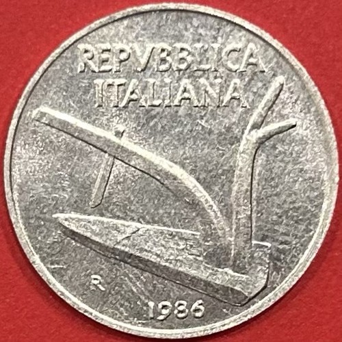 Moneta lire 1986 spighe - moneta, 10