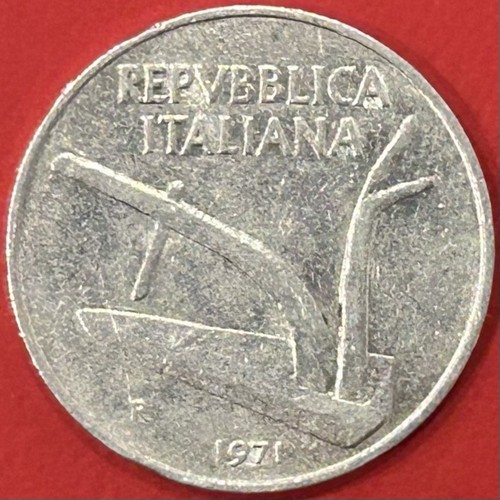 Moneta lire 1971 spighe - moneta, 10