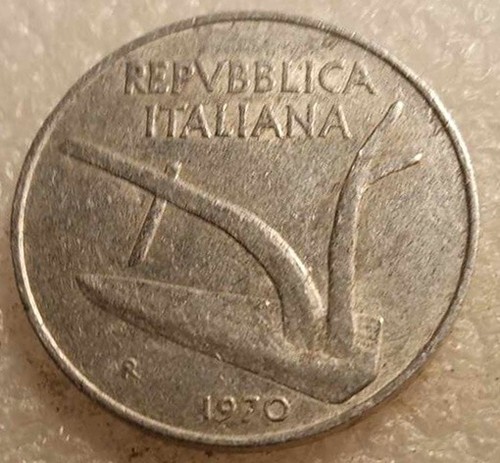 Moneta lire spighe 1970 - moneta,