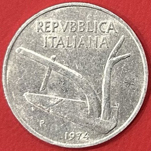 Moneta lire 1974 spighe - lire,
