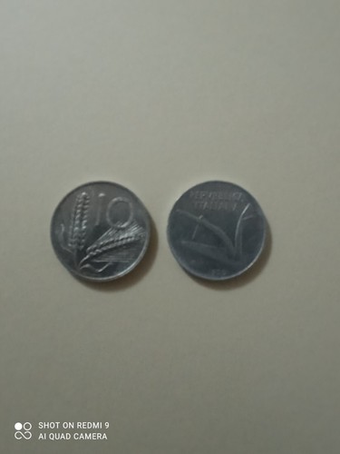 Moneta italia lire del - 10,