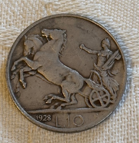 Moneta lire biga vittorio - 10,