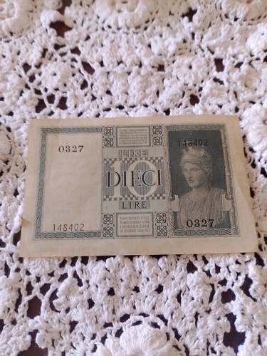 Carta moneta lire del - lire,