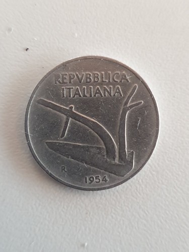 Moneta lire spiga grano - 10, di