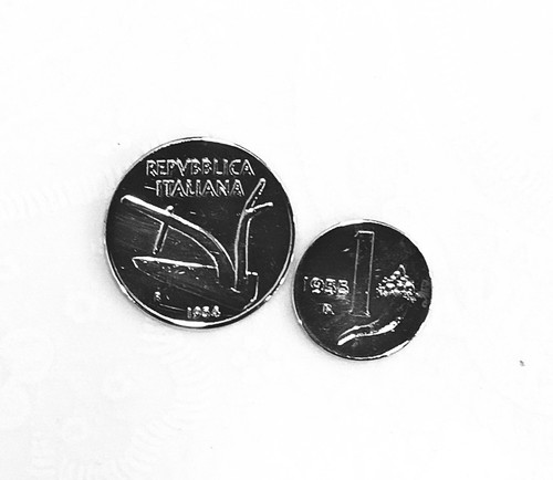 Moneta lire 1954 - lire, spiga