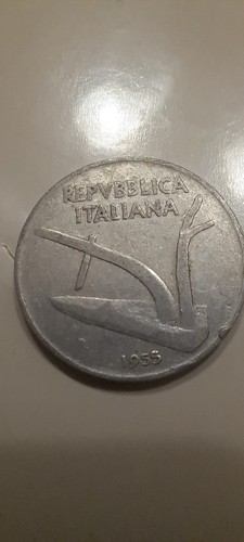 Moneta lire anno 1955 - moneta, 10